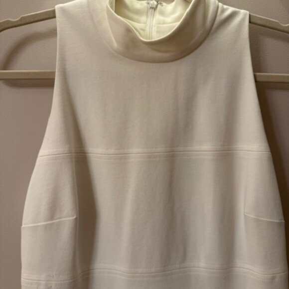White House Black Market Winter White Bodycon sleeveless dress size 4 - Picture 2 of 6